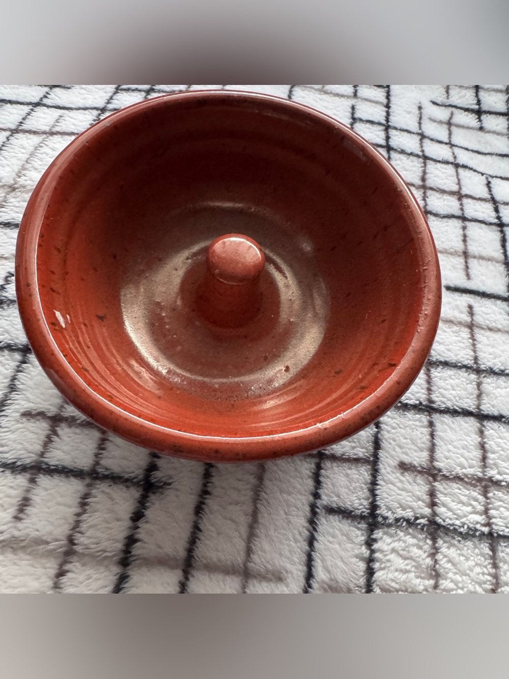 Vintage Shiloh Pottery Signed Handmade Stoneware Apple Baker - Artist Nick